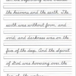 Scripture Character Writing Worksheets D Nealian Beginning Cursive