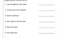 Second Grade Sentences Worksheets CCSS 2 L 1 f Worksheets Writing