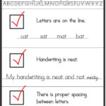 Self Check Handwriting Bookmarks Your Therapy Source