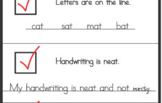 Self Check Handwriting Bookmarks Your Therapy Source