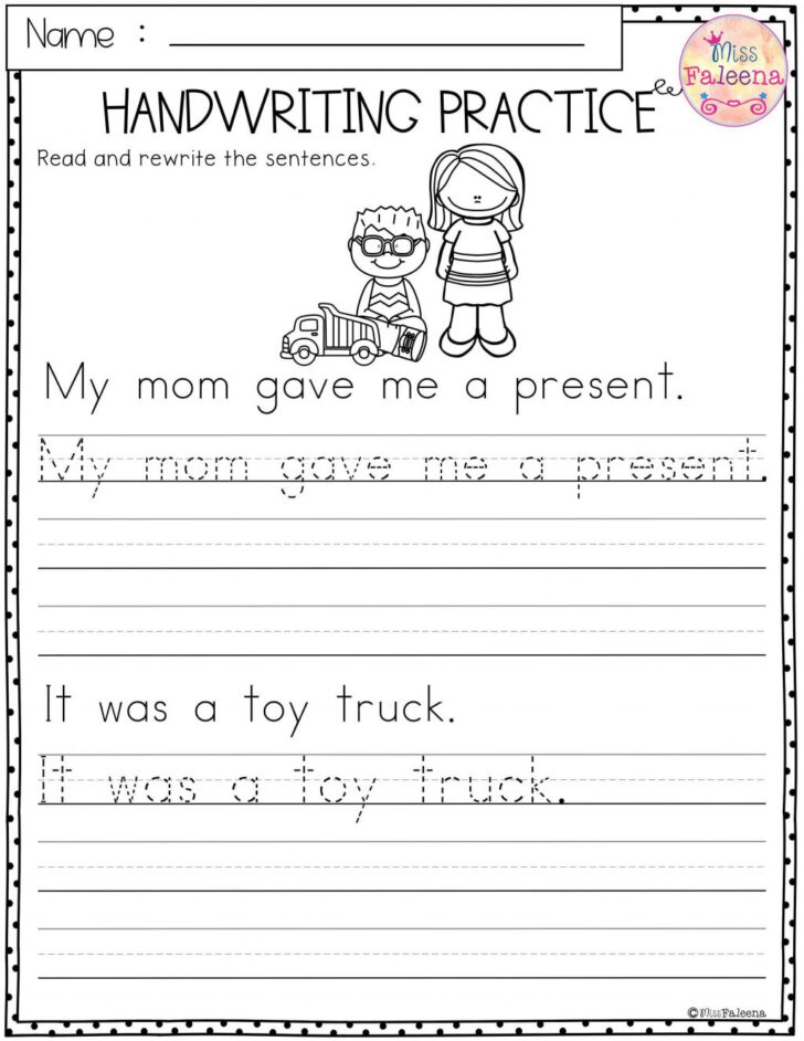 Trace Writing Worksheets