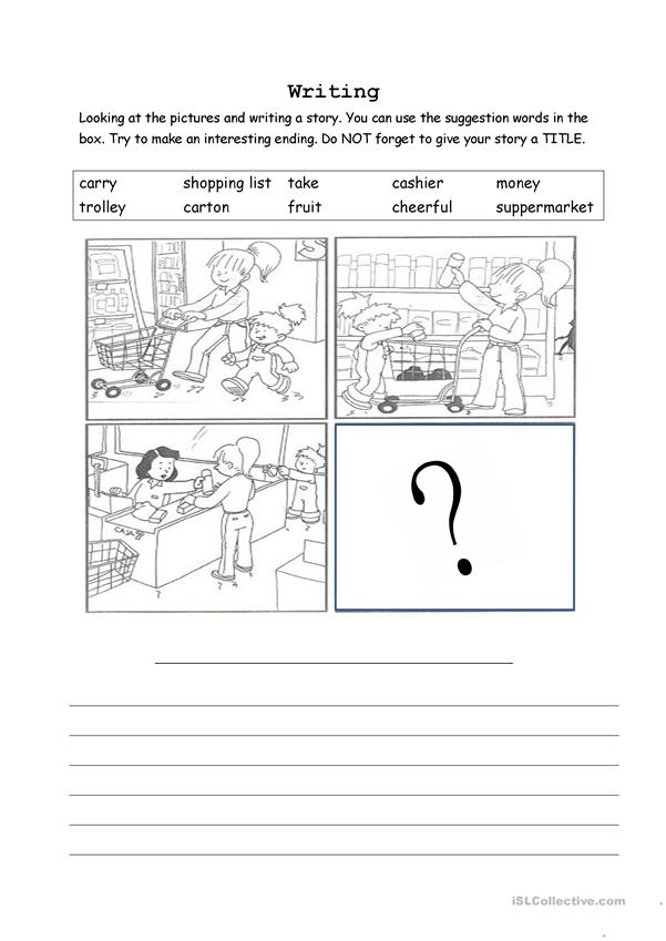 Sequence Picture Writing English ESL Worksheets For Distance Learning 