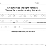 Sight Word Worksheet NEW 901 SIGHT WORDS AND WRITING