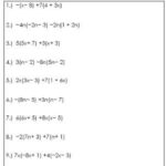 Simplifying Algebraic Expressions Worksheet Algebra Worksheets