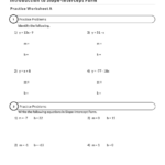 Slope Intercept Form Worksheet Mathcation