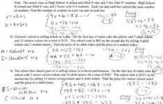 Solving Equations With Variables On Both Sides Worksheet 8th Grade