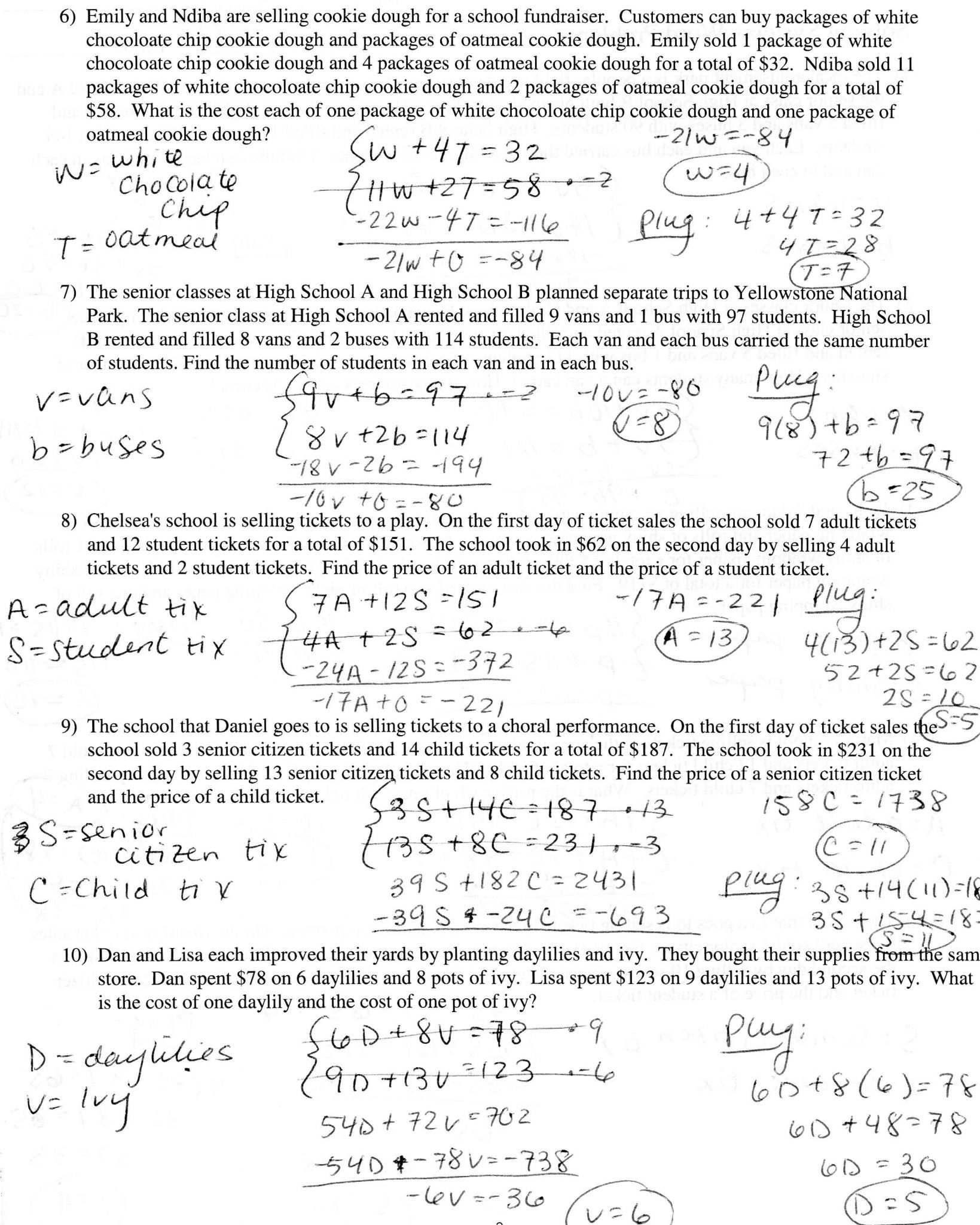 Solving Equations With Variables On Both Sides Worksheet 8th Grade