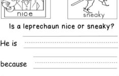 St Patrick s Day Writing Worksheets Bundle Kindermomma