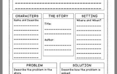 Story Elements Worksheets 4th Grade Story Elements Worksheet Writing
