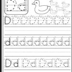 Teaching Station Letter D Tracing And Writing Printable Worksheet Dot