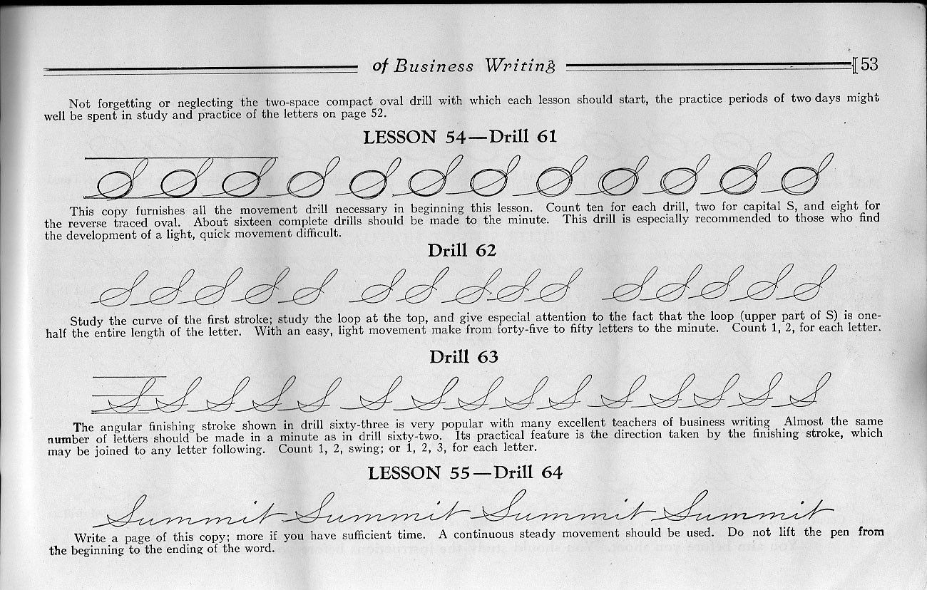 The Palmer Method Of Business Writing 1935 Palmer Method Writing 