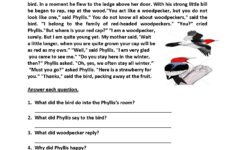 The Redheaded Woodpecker Third Grade Reading Worksheets Tattoos On