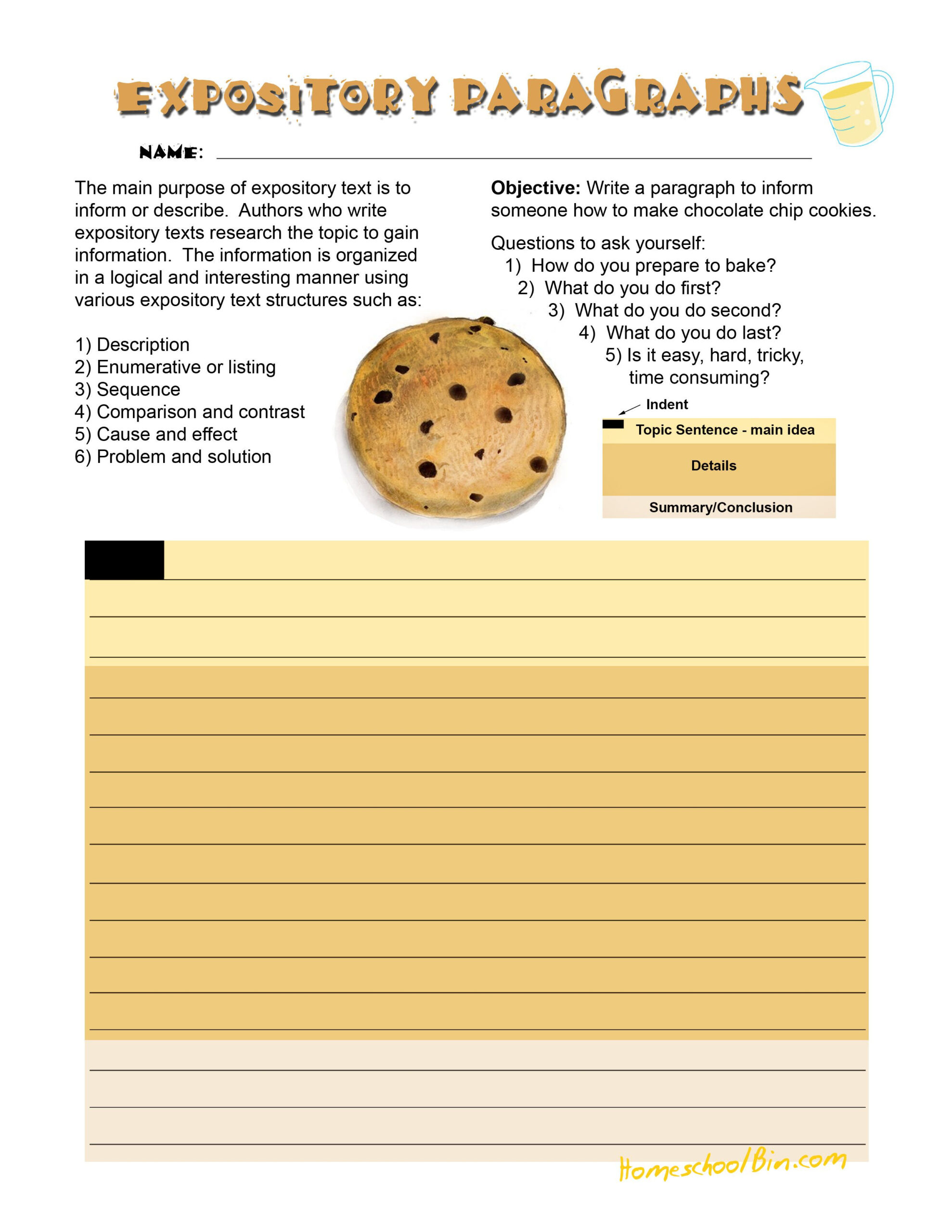 This Is A Fun Expository Writing Worksheet Designed To Walk A Student 