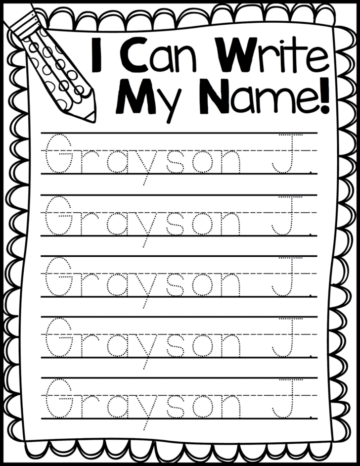 Name Writing Worksheets Free Printable