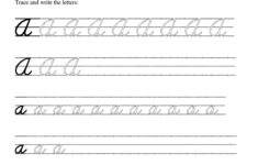 Tracing Cursive Letters Worksheets Free AlphabetWorksheetsFree