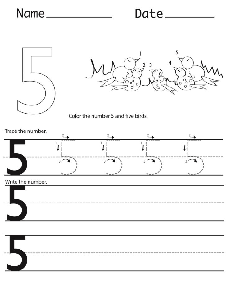 Number Tracing And Writing Worksheets