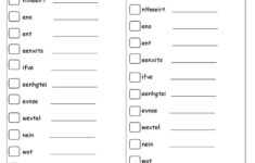 Unscramble The Words And Write The Correct Number English ESL