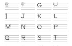 Uppercase Letters Writing Worksheet Have Fun Teaching