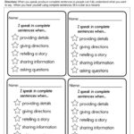 Using Complete Sentences Worksheet Complete Sentences Sentences