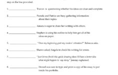 Where Are They In The Writing Process Worksheet