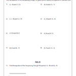 Worksheet On Writing Equations Given Two Points Breadandhearth