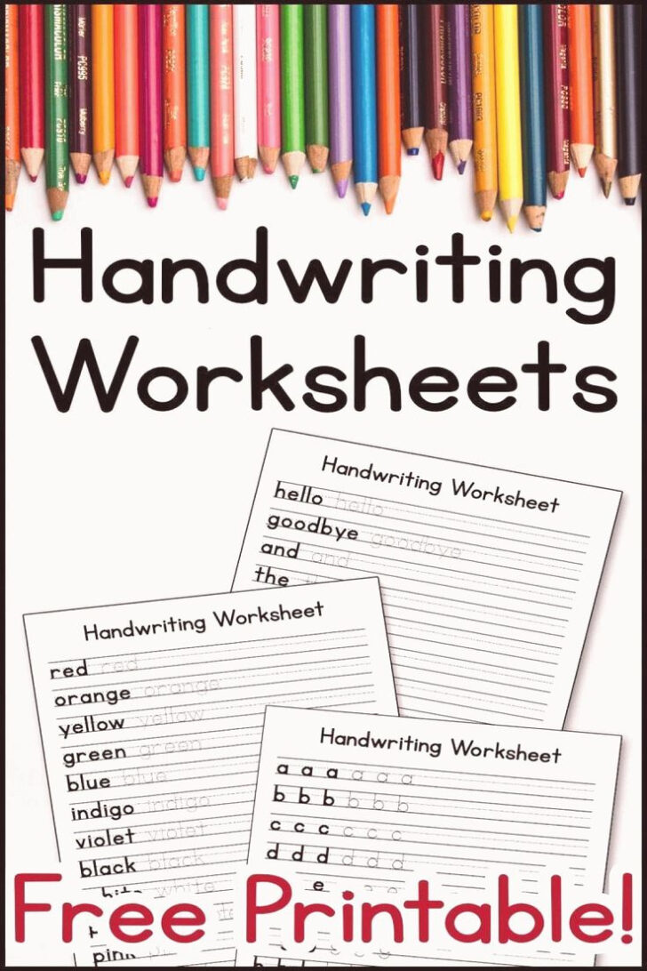 Handwriting Worksheets For Teens