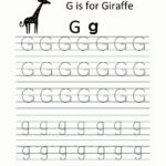 Worksheets For Kindergarten Letter G Alphabet Writing Worksheets