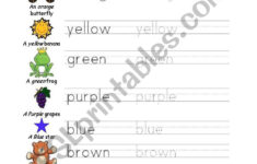 Write The Colors ESL Worksheet By Tannyagd