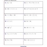 Write Variable Expressions Worksheets Printable Worksheet Template