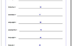 Write Word From In Standard Form