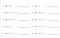 Writing 3 Digit Numbers In Standard Form Worksheets