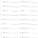 Writing 3 Digit Numbers In Standard Form Worksheets