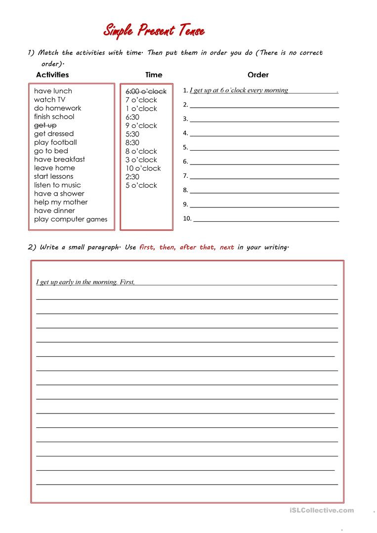 Writing A Paragraph English ESL Worksheets For Distance Learning And 