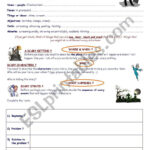 Writing A Scary Story ESL Worksheet By Estelle73