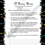 Writing A Scary Story ESL Worksheet By Frec