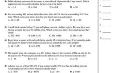 Writing Algebraic Expressions Worksheet Pdf Check More At Https www