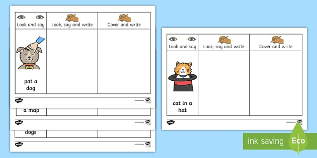 Writing Captions For Pictures KS1 Phase 2 Worksheets