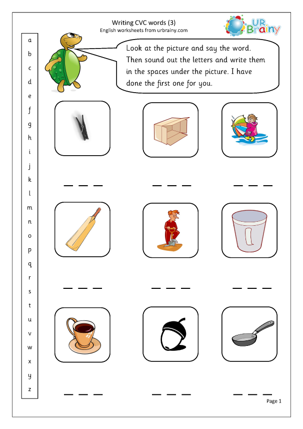 Writing CVC Words 3 More CVC Words And Activities By URBrainy