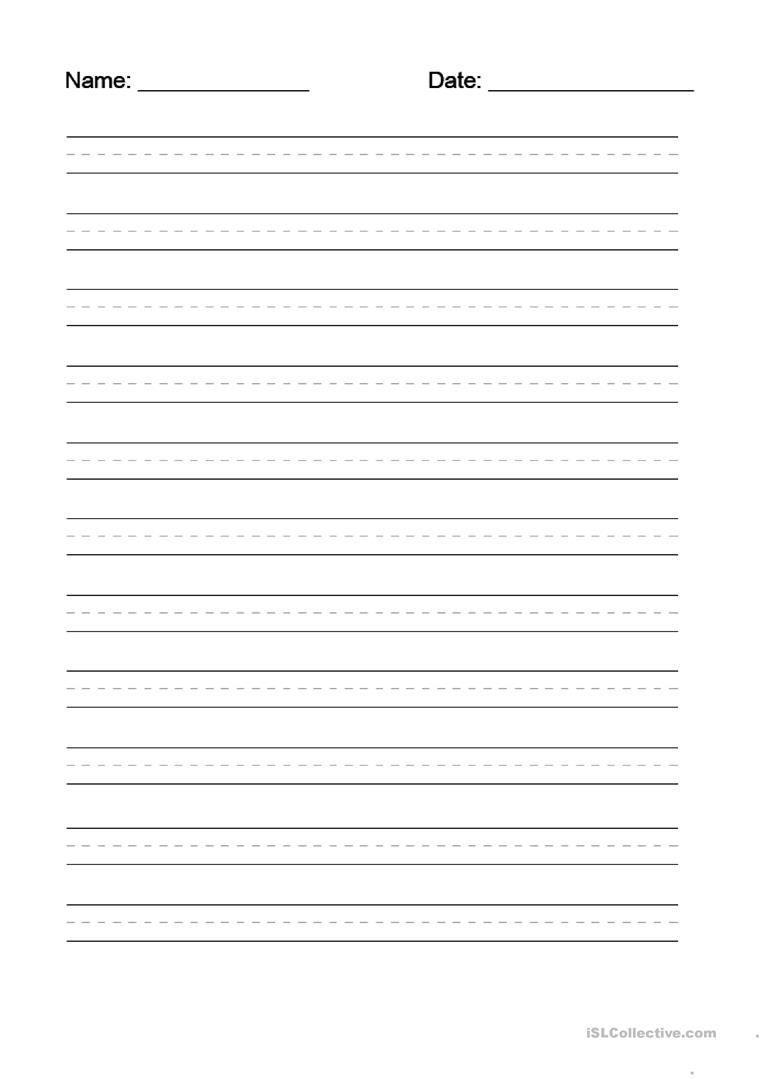 Lined Worksheets For Writing | Writing Worksheets