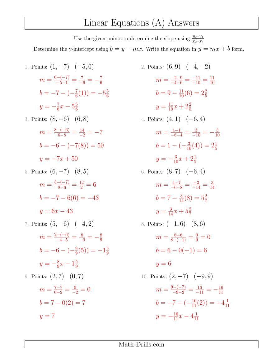 Writing Equations Worksheet Answers Em 2020