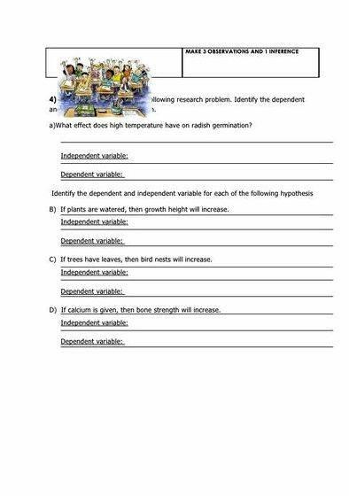 Writing If Then Hypothesis Worksheet And Answers