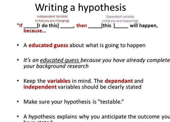 Writing If Then Hypothesis Worksheets