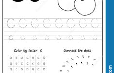 Writing Letter C Worksheet Writing A Z Alphabet Exercises Game For