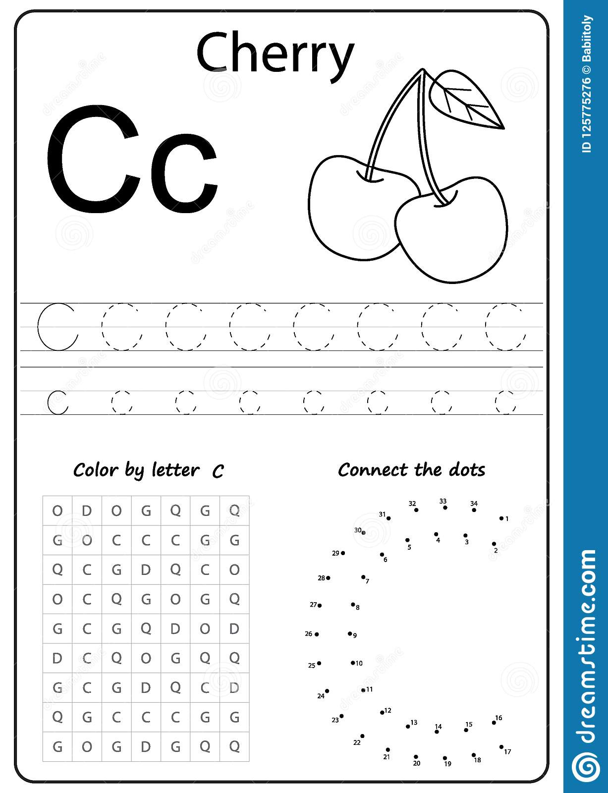 Writing Letter C Worksheet Writing A Z Alphabet Exercises Game For 