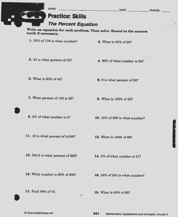 Writing Equation Word Problems Worksheet