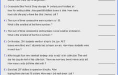 Writing Linear Equations From Word Problems Worksheet Pdf Briefencounters