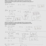 Writing Linear Equations Worksheet Answer Key Db Excel