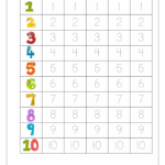 Writing Numbers Worksheet For Kindergarten Kids Learning Activity