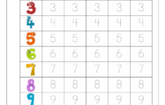 Writing Numbers Worksheet For Kindergarten Kids Learning Activity