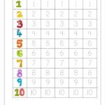 Writing Numbers Worksheet For Kindergarten Kids Learning Activity